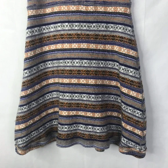 FP fair isle stripe wool blend sweater mini dress - Picture 6 of 9